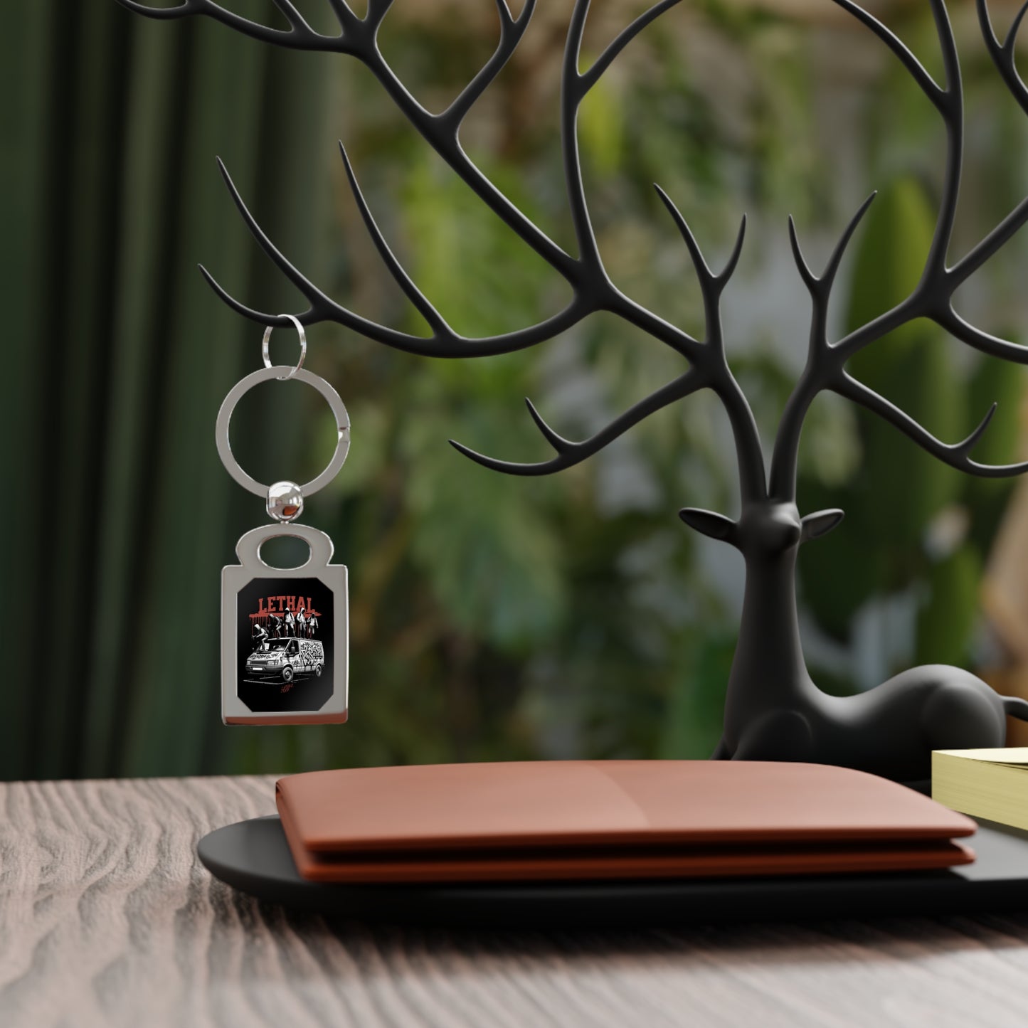 Lethal Rectangle Photo Keyring – Stylish Custom Accessory for Personal Memories