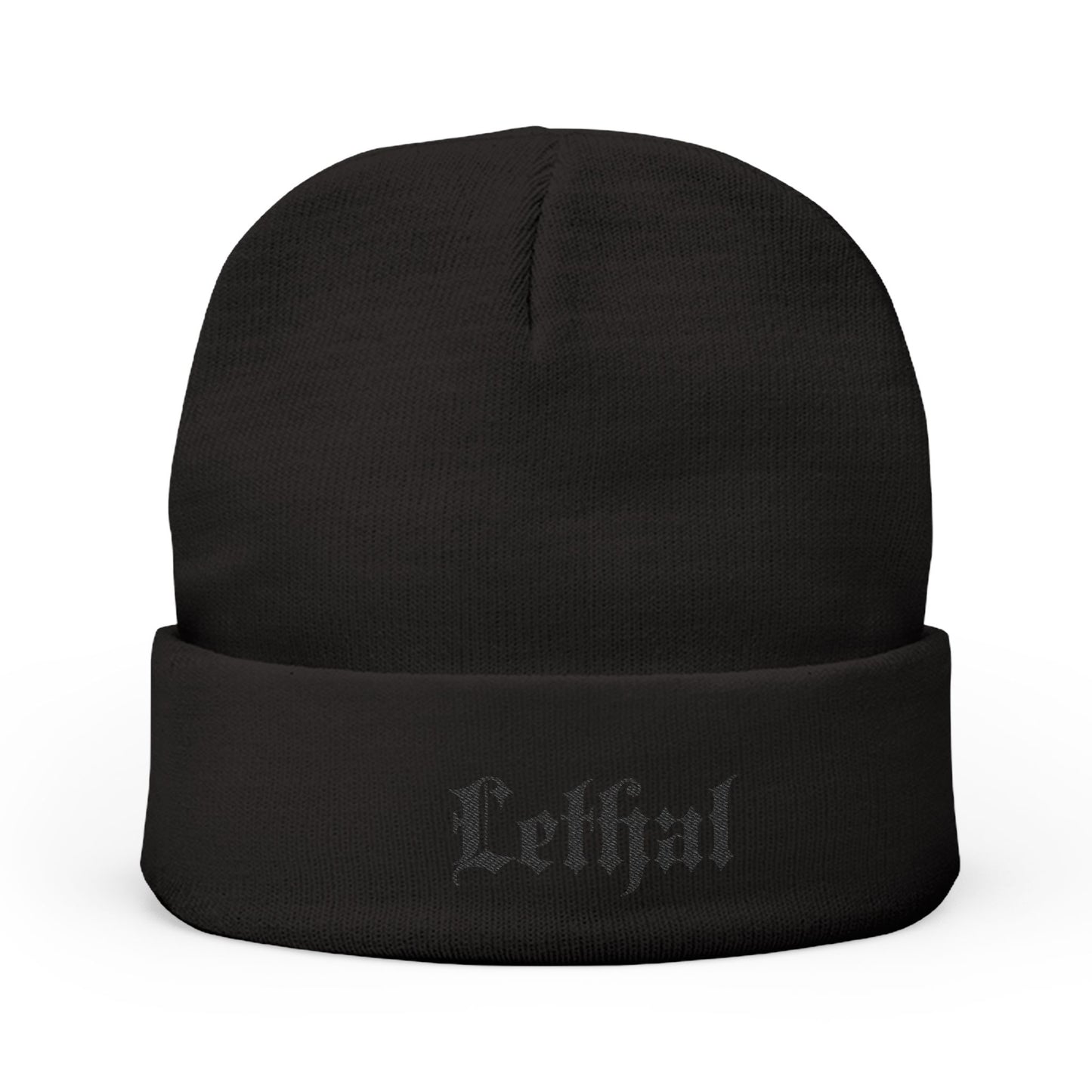 Lethal Knit Beanie - Stylish Embroidered Winter Hat