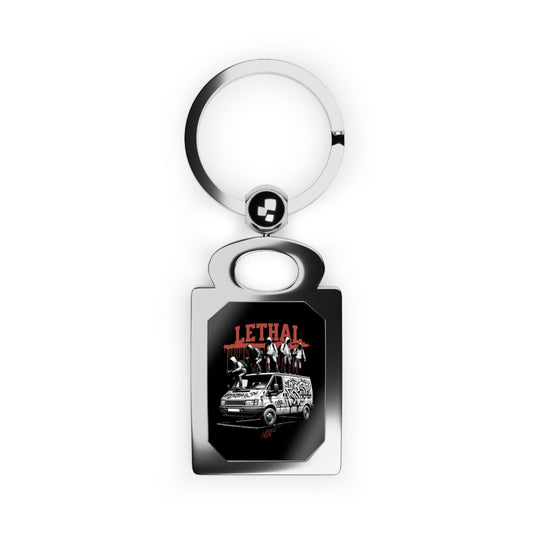 Lethal Rectangle Photo Keyring – Stylish Custom Accessory for Personal Memories
