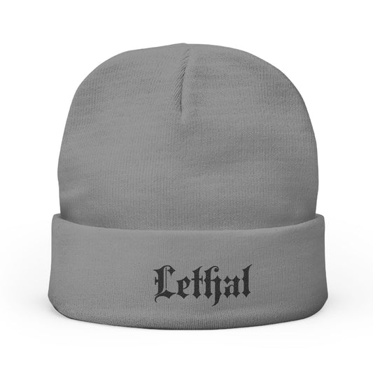 Lethal Knit Beanie - Stylish Embroidered Winter Hat